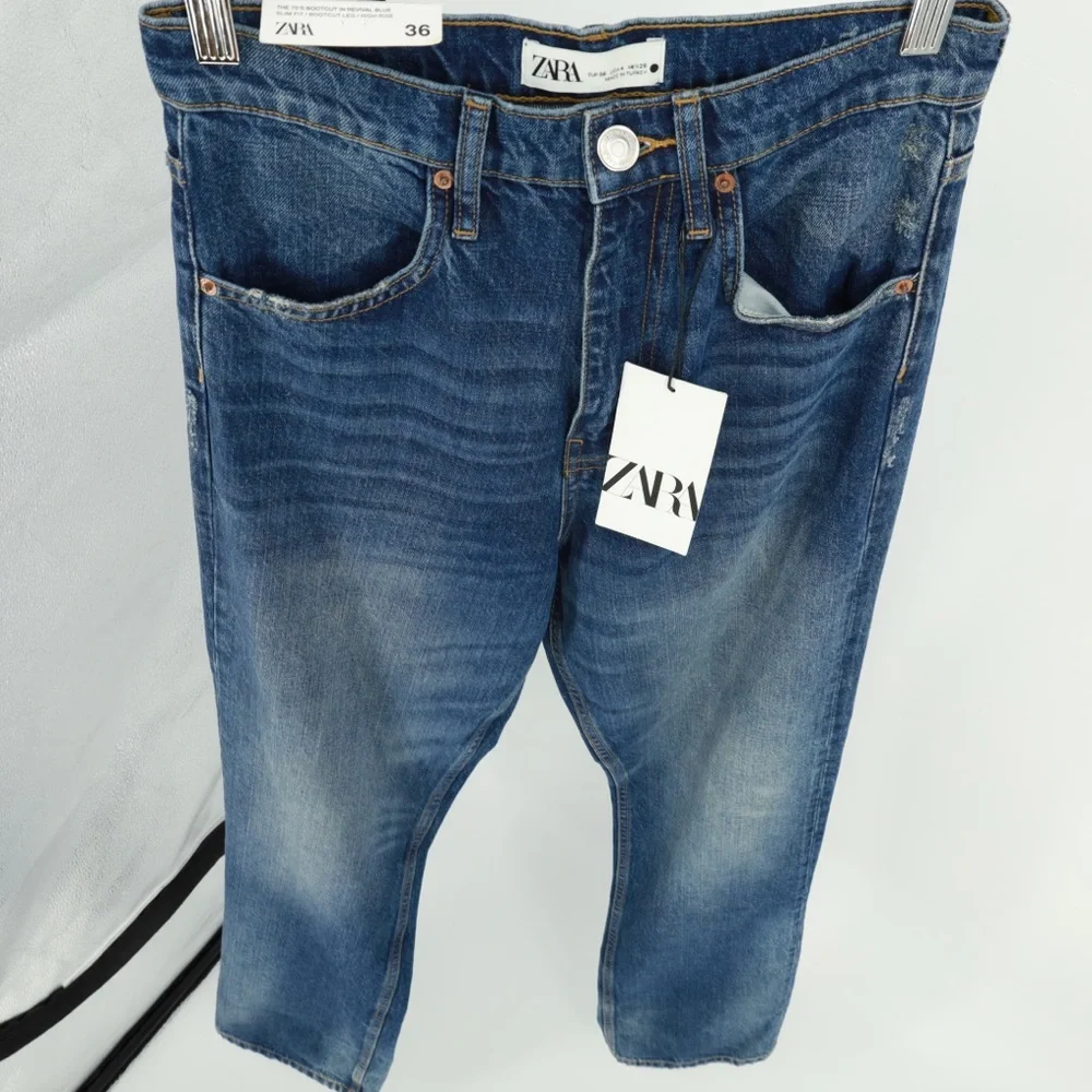 ZARA 70’s Bootcut Jeans in Revival Blue‎